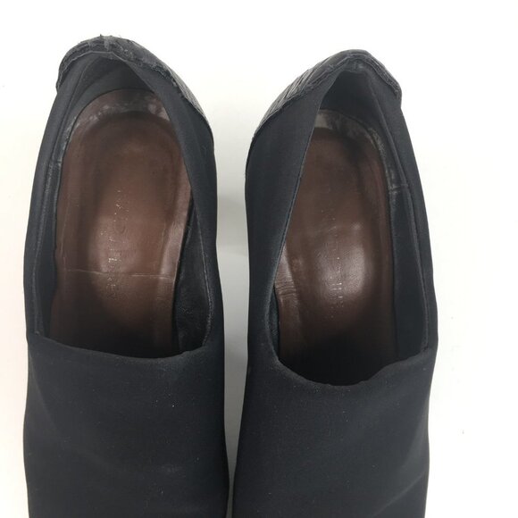 Donald J Pliner Evelyn Snakeskin Leather Platform Black Ankle Booties Size  6M - Picture 8 of 11